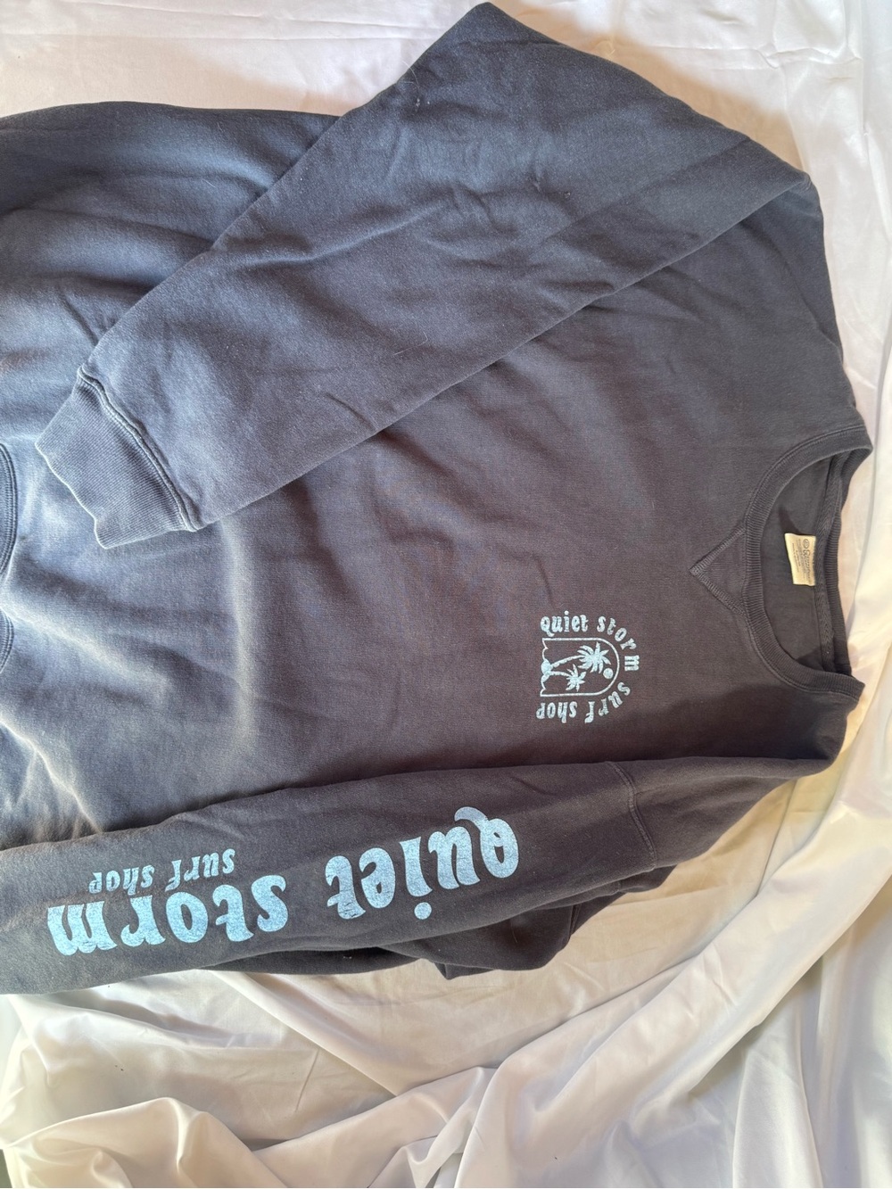 Quiet Storm Surf Shop Graphic Crewneck Sweatshirt